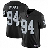 Men & Women & Youth Las Vegas Raiders #94 Christian Wilkins Black Vapor Football Stitched Jersey,baseball caps,new era cap wholesale,wholesale hats